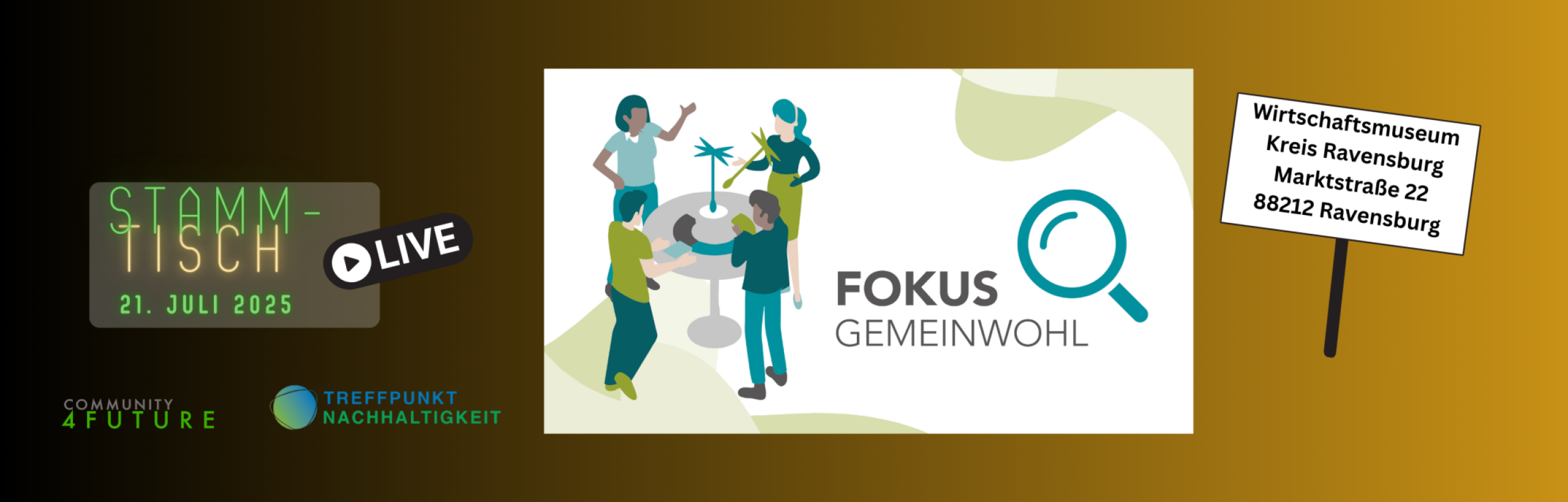 Stammtisch Live - Fokus Gemeinwohl