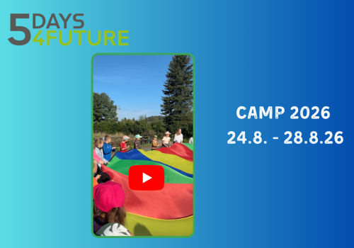Einleitungsbild vom News Beitrag 5Days4Future - Camp 2026 - Der Clip